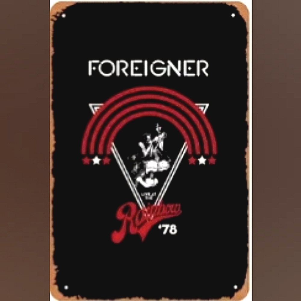 Foreigner Decorative Tin Sign